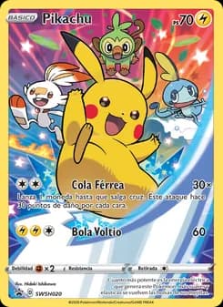 Pikachu card in Spanish