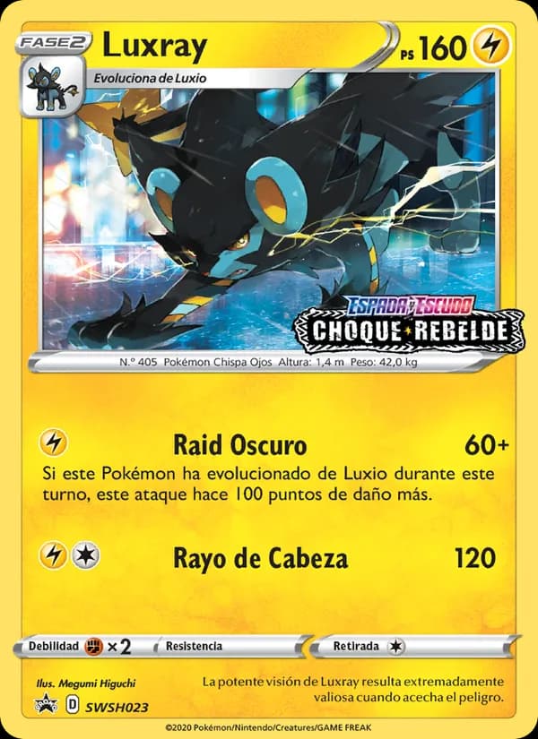Luxray card in Spanish