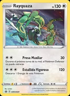 Rayquaza card in Spanish