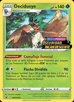 Decidueye card in Spanish