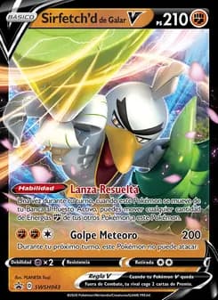 Sirfetch'd de Galar V card in Spanish