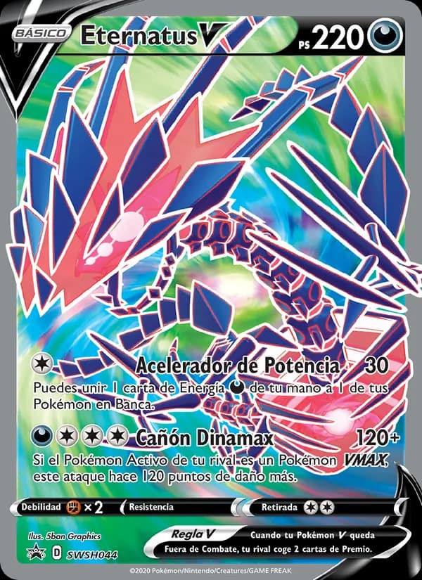 Eternatus V card in Spanish