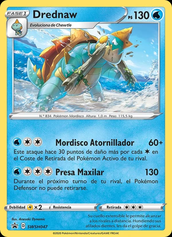 Drednaw card in Spanish