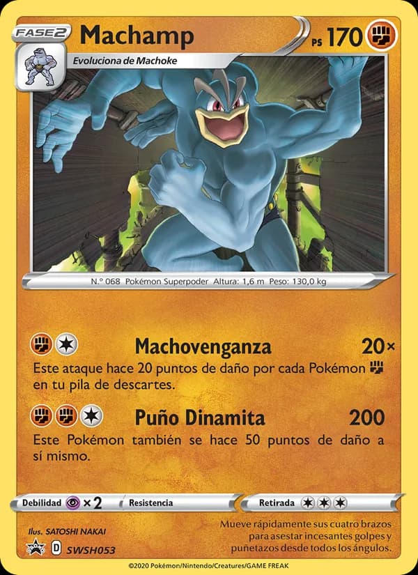 Machamp card in Spanish