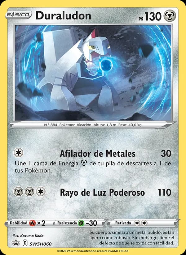 Duraludon card in Spanish