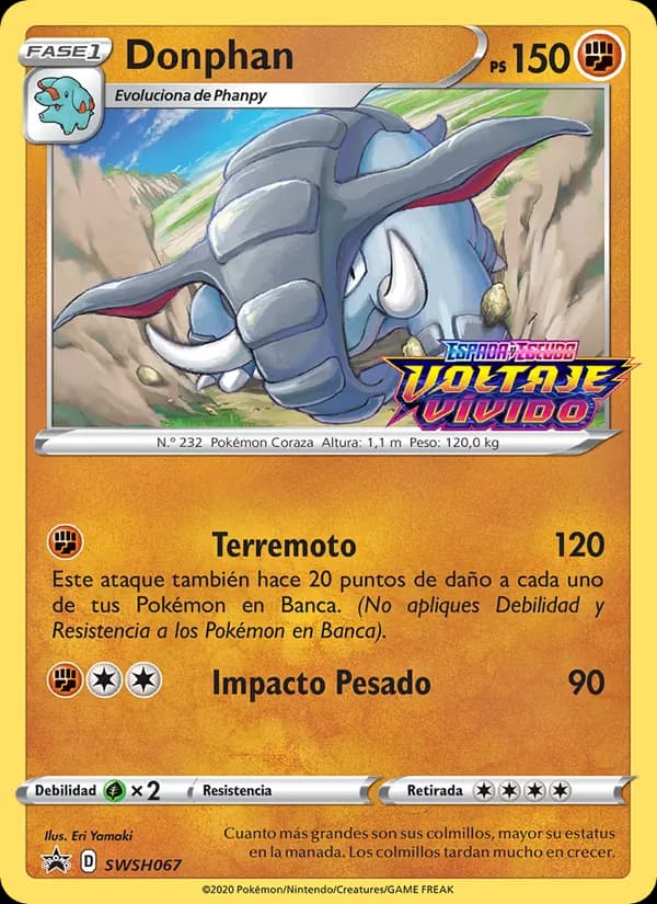Donphan card in Spanish