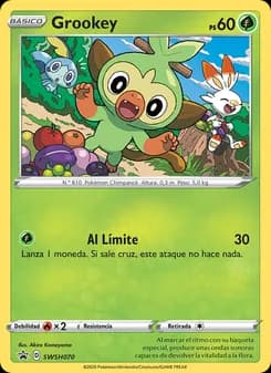 Grookey card in Spanish