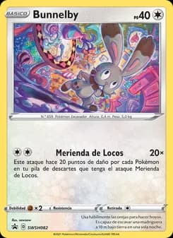 Bunnelby card in Spanish