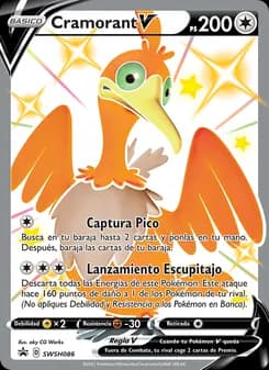 Cramorant V card in Spanish