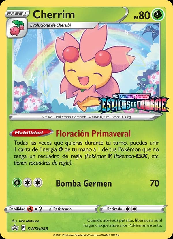Cherrim card in Spanish