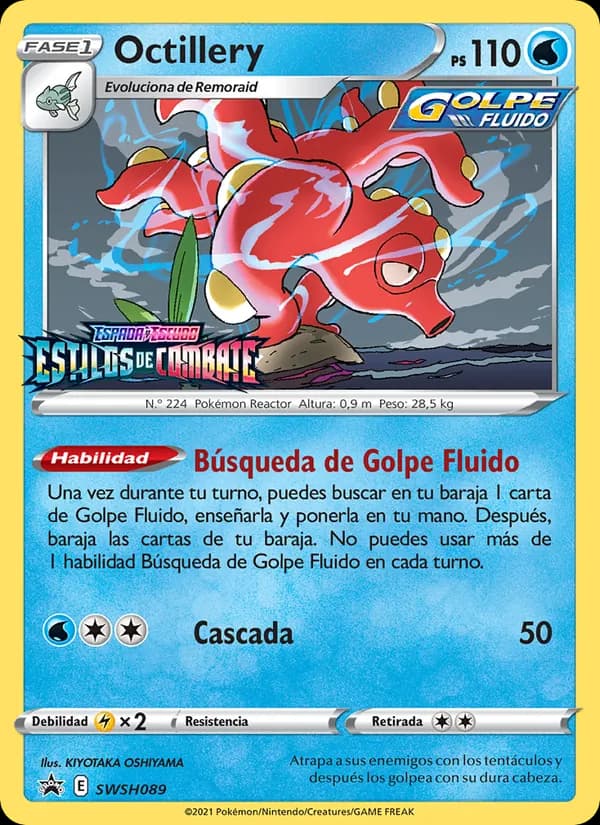 Octillery card in Spanish