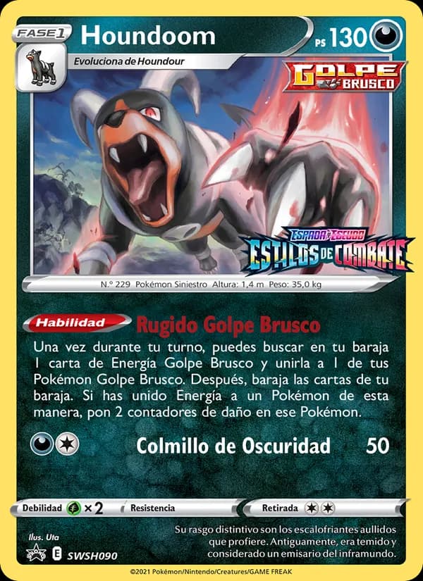 Houndoom card in Spanish