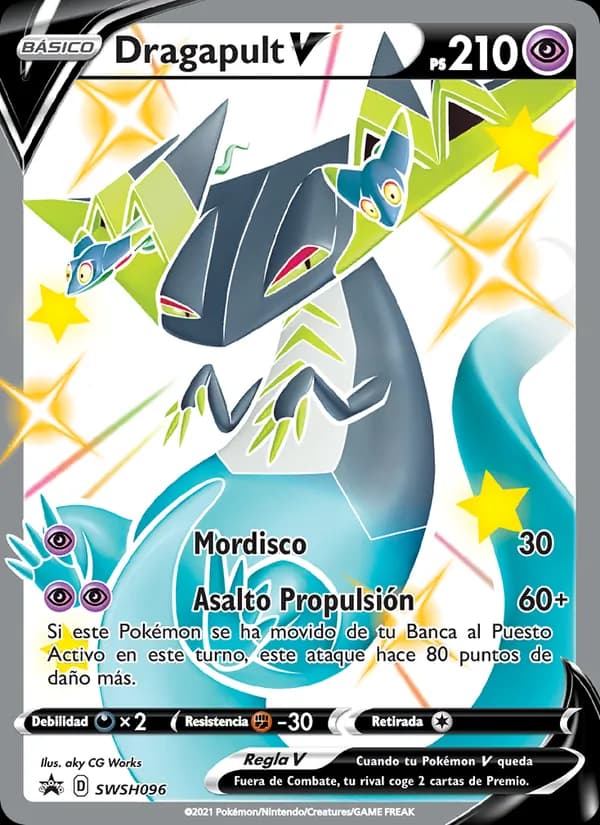 Dragapult V card in Spanish
