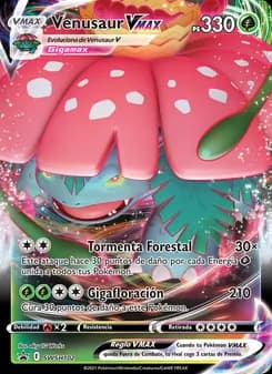 Venusaur VMAX card in Spanish