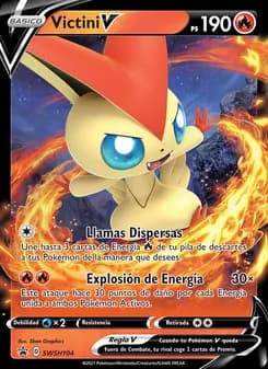 Victini V card in Spanish