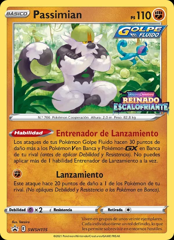 Passimian card in Spanish