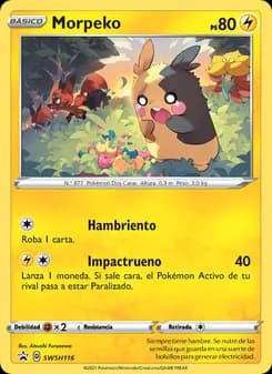 Morpeko card in Spanish