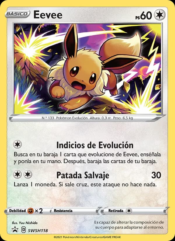Eevee card in Spanish