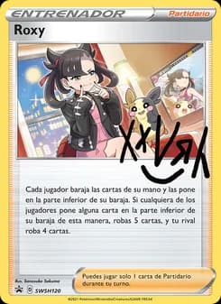 Roxy card in Spanish