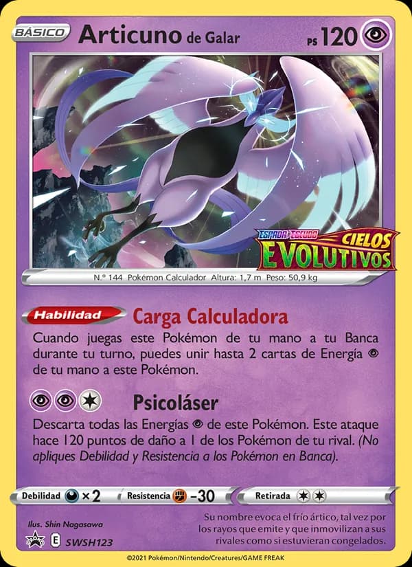 Articuno de Galar card in Spanish