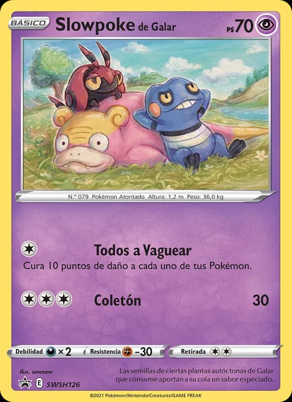 Slowpoke de Galar card in Spanish