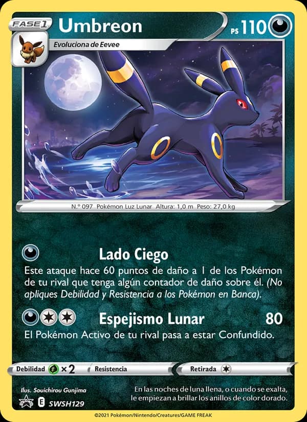 Umbreon card in Spanish
