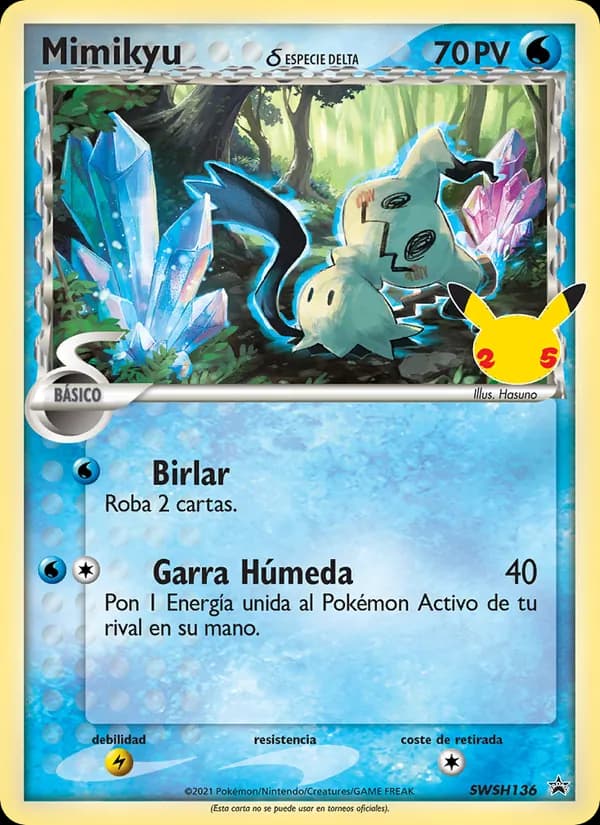 Mimikyu card in Spanish