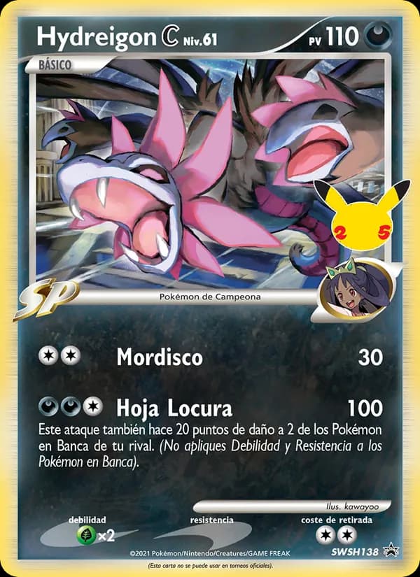 Hydreigon C card in Spanish