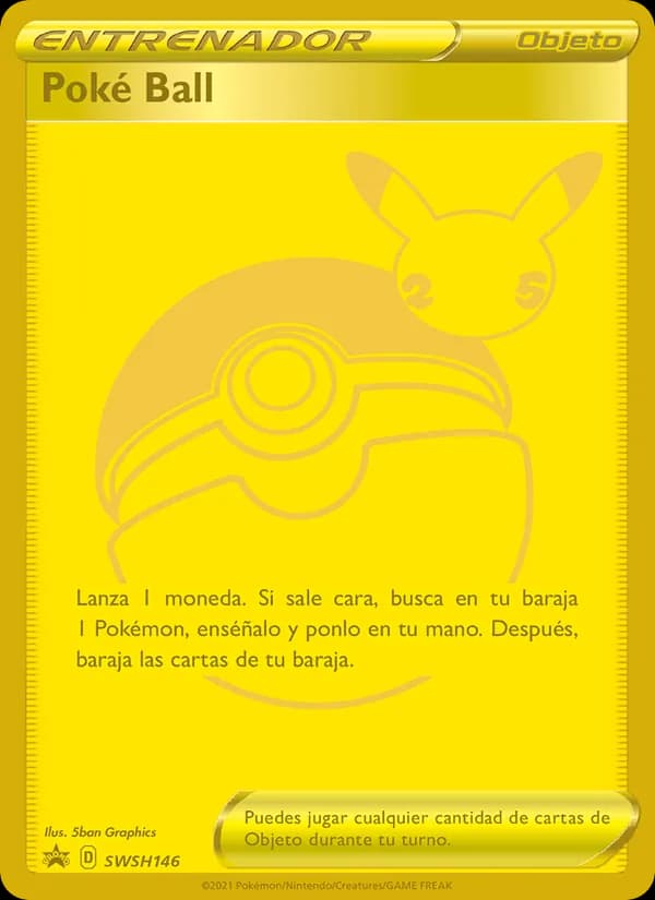 Poké Ball card in Spanish