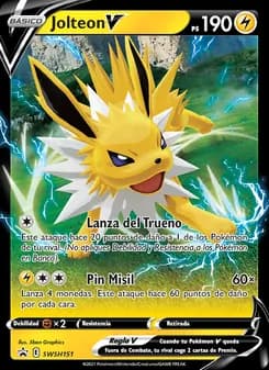 Jolteon V card in Spanish