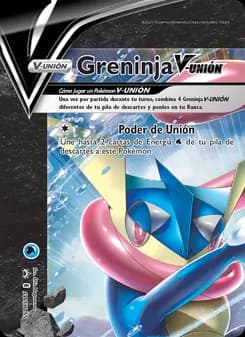 Greninja V-UNIÓN card in Spanish