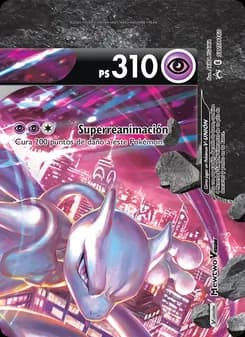 Mewtwo V-UNIÓN card in Spanish