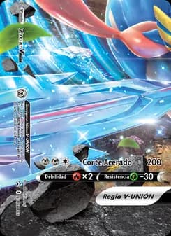 Zacian V-UNIÓN card in Spanish