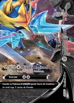 Zacian V-UNIÓN card in Spanish