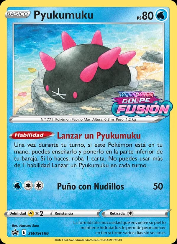 Pyukumuku card in Spanish