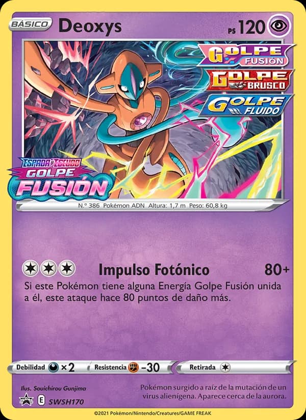 Deoxys card in Spanish