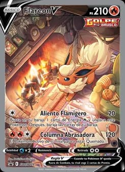 Flareon V card in Spanish