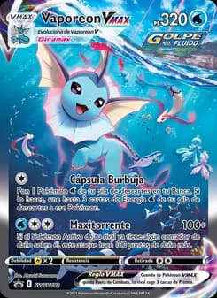 Vaporeon VMAX card in Spanish