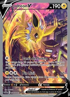Jolteon V card in Spanish