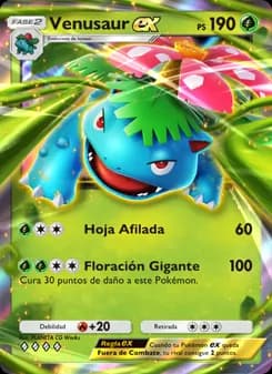 Venusaur ex card in Spanish