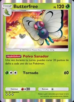Butterfree card in Spanish