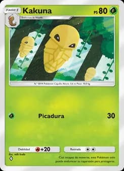 Kakuna card in Spanish