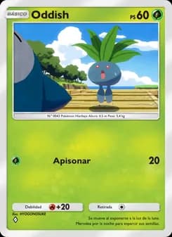 Oddish card in Spanish