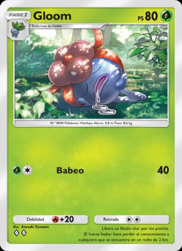 Gloom card in Spanish