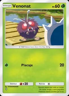 Venonat card in Spanish
