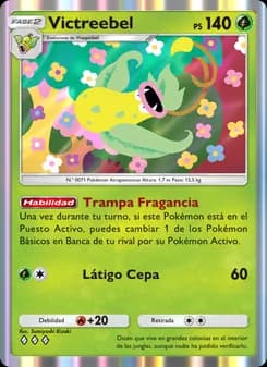 Victreebel card in Spanish