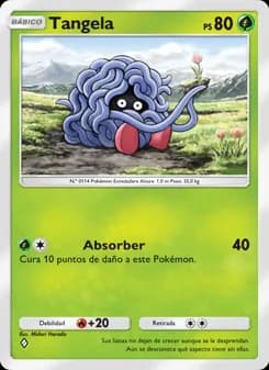 Tangela card in Spanish