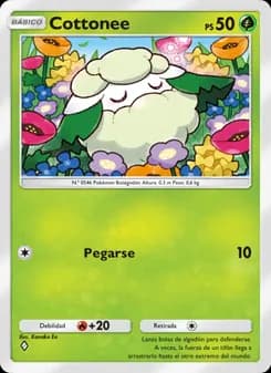 Cottonee card in Spanish