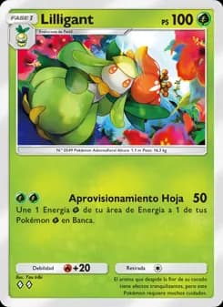 Lilligant card in Spanish