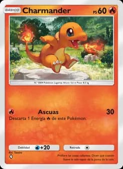 Charmander card in Spanish